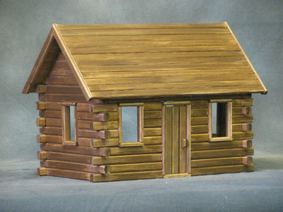 Crockett's Log Cabin Dollhouse Kit