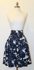 A-Line Skirt - Navy Floral