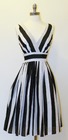 Black and White Striped Dress