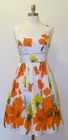White Floral Print Dress