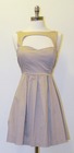 Tan Dress with Cut Out Top