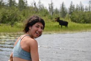 Canoe and Moose