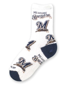 Milwaukee Brewers All Over Design Kids Sock