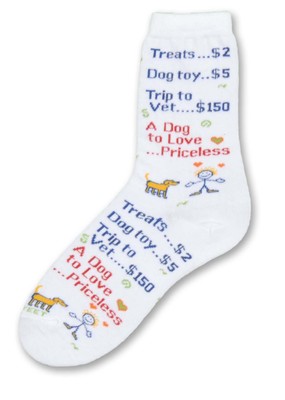 Dog Love Priceless Sock