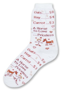 Horse Love Priceless Sock
