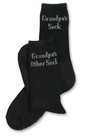 Grandpa's Sock Grandpa's Other Sock Black Long Crew