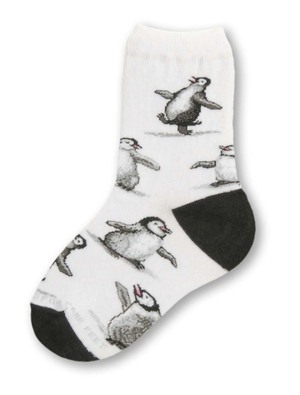 Fluffy Penguin Kids Sock