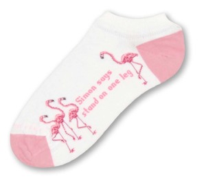 Simon Says Flamingo Sock