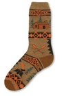 Cabin Blanket Motif Sock