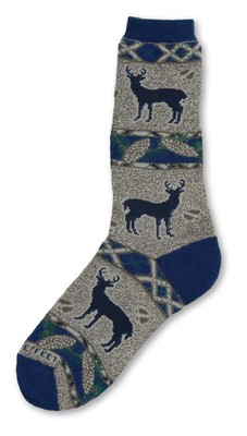 Pine Cone Deer Sock