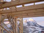 Timber frame construction as built by New England Timber Works Unlimited - image