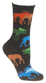 Colorful Moose on Black PH260