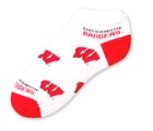 Wisconsin Badgers 528 No Show Sock