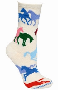 Horses, Colorful on Natural PH485