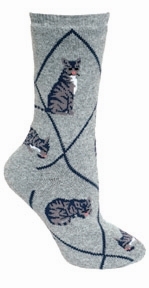 Tabby Cat, cushioned Gray TS90