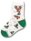 Reindeer Lights Kids Sock