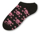 Pink Pirate No Show Sock