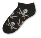 Skull and Crossbones A/O No Show Sock