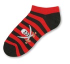 Skull and Crossbones No Show Sock