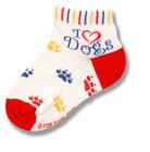 I Love Dogs Kids Sock