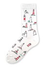Lighthouse Collage Sock