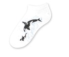 Orca Swirl No Show Sock