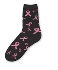 Random Breast Cancer Ribbon Blk