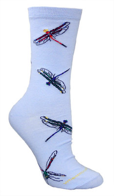 Dragonflies on light blue LW356