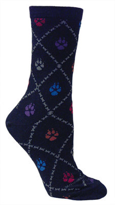 Colorful Dog Paws Black LW338