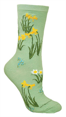Daffodils on mint LW365