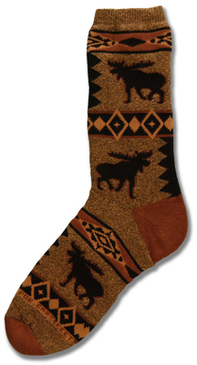 Moose Blanket Sock