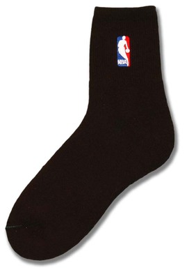 Black Logoman Short Crew Sock