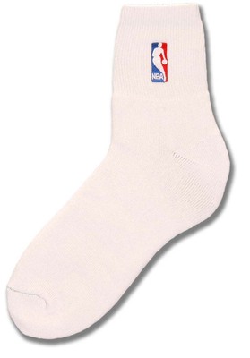 White Logoman Short Crew Sock