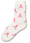 Breast Cancer Ribbon Sock