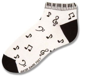Piano Keys/Notes Sock