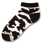 Cow Print No Show Sock