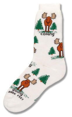 Moose Coming & Going Sock