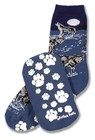 Night Wolf Slipper Sock