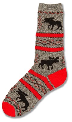 Moose Silhouette Sock
