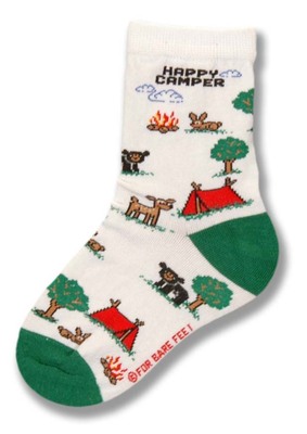 Happy Camper Kids Sock
