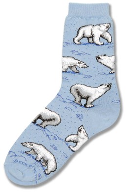 Playful Polar Bear Sock