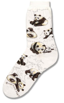 Geographic Panda Sock