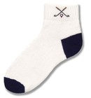 Crossed Clubs Mini Short Crew Sock