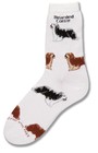 Bearded Collie Poses Sock