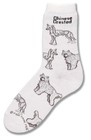 Chinese Crested Poses Sock