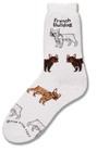 French Bulldog Poses Sock