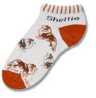 Sheltie Poses No Show Sock