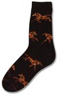 Abstract Horses Sock