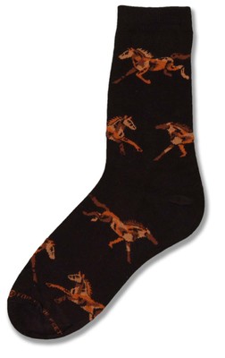 Abstract Horses Sock