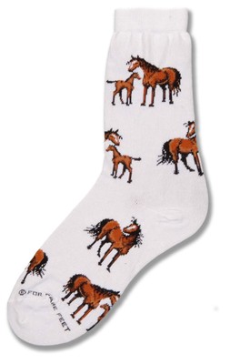 Bay Horses Sock